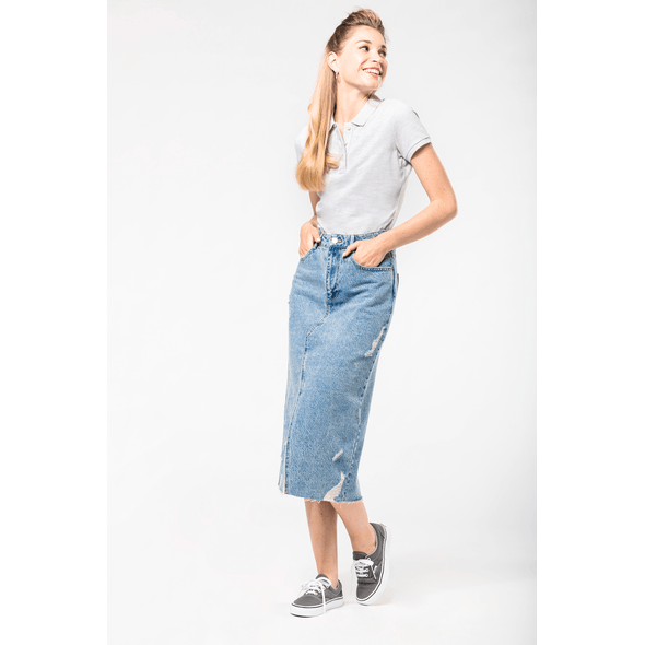 Kariban | Kurzärmliges Vintage-Poloshirt für Damen Kariban | Kurzärmliges Vintage-Poloshirt für Damen